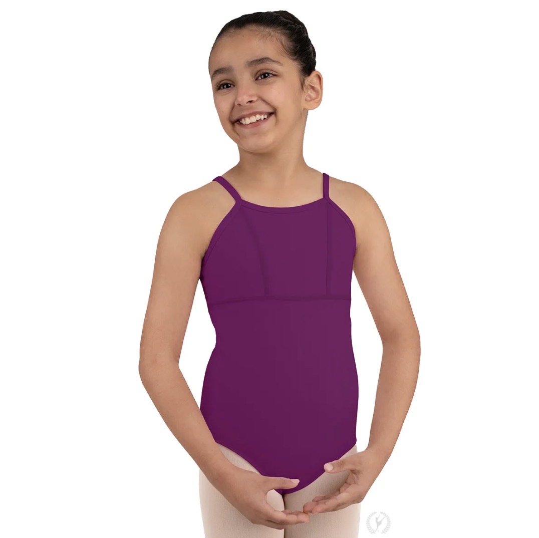 Eurotard Eggplant Princess Seam Cami Leotard